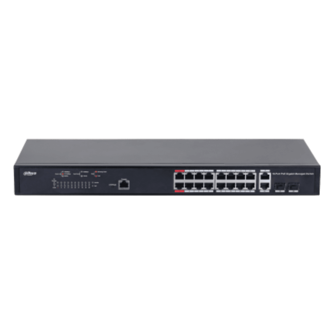 Dahua Managed Switch 18 porturi, 16 porturi POE, Gigabit, Port - 3