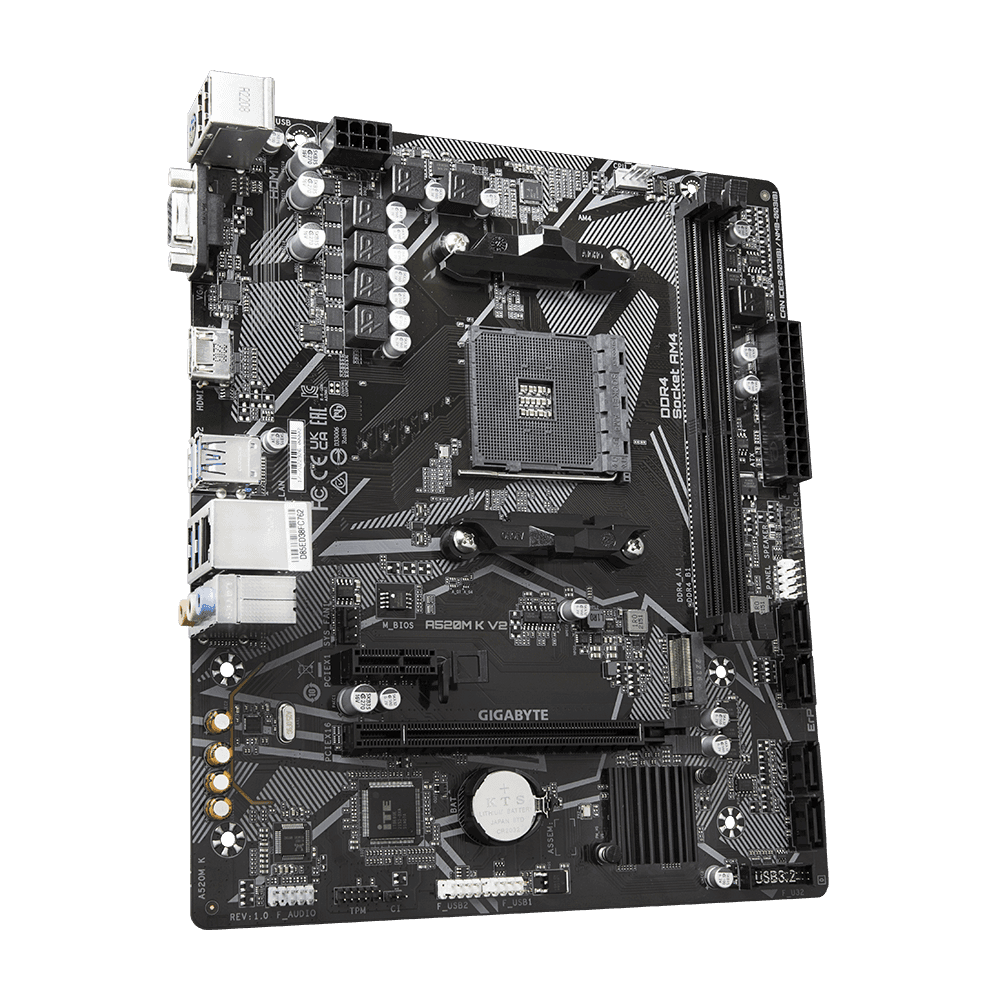 Placa de baza Gigabyte A520M K V2, Socket AM4, DDR4, - 3
