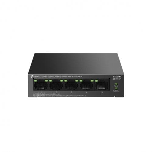 "5-Port Gigabit Desktop Switch with  4-Port PoE+ PORT: 4× - 3