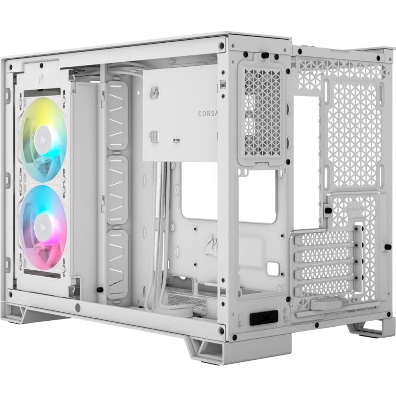 Carcasa CORSAIR 2500X RGB, Da, Mini Tower, White - 8
