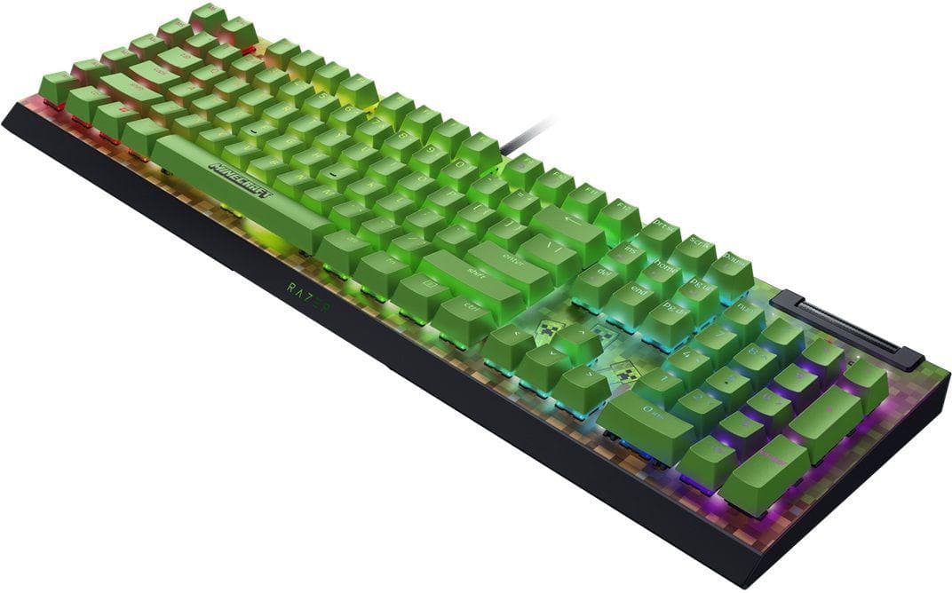 Tastatura mecanica gaming BlackWidow V4 X (Green Switch) - Minecraft - 3