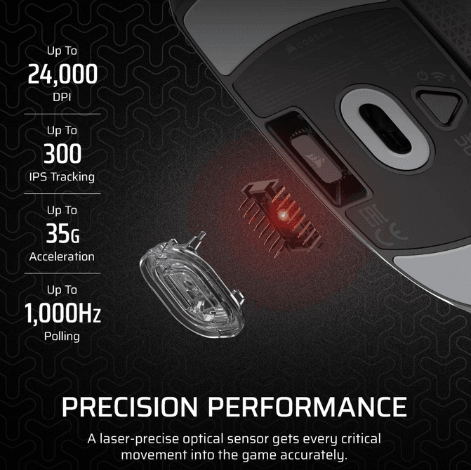 Mouse Gaming CORSAIR M55 WIRELESS - 4