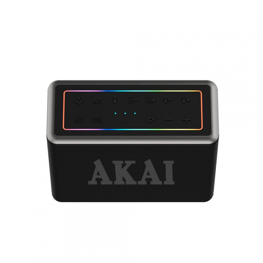 Boxa portabila Akai cu 2 micfrofoane wireless IPX6-80W - 3