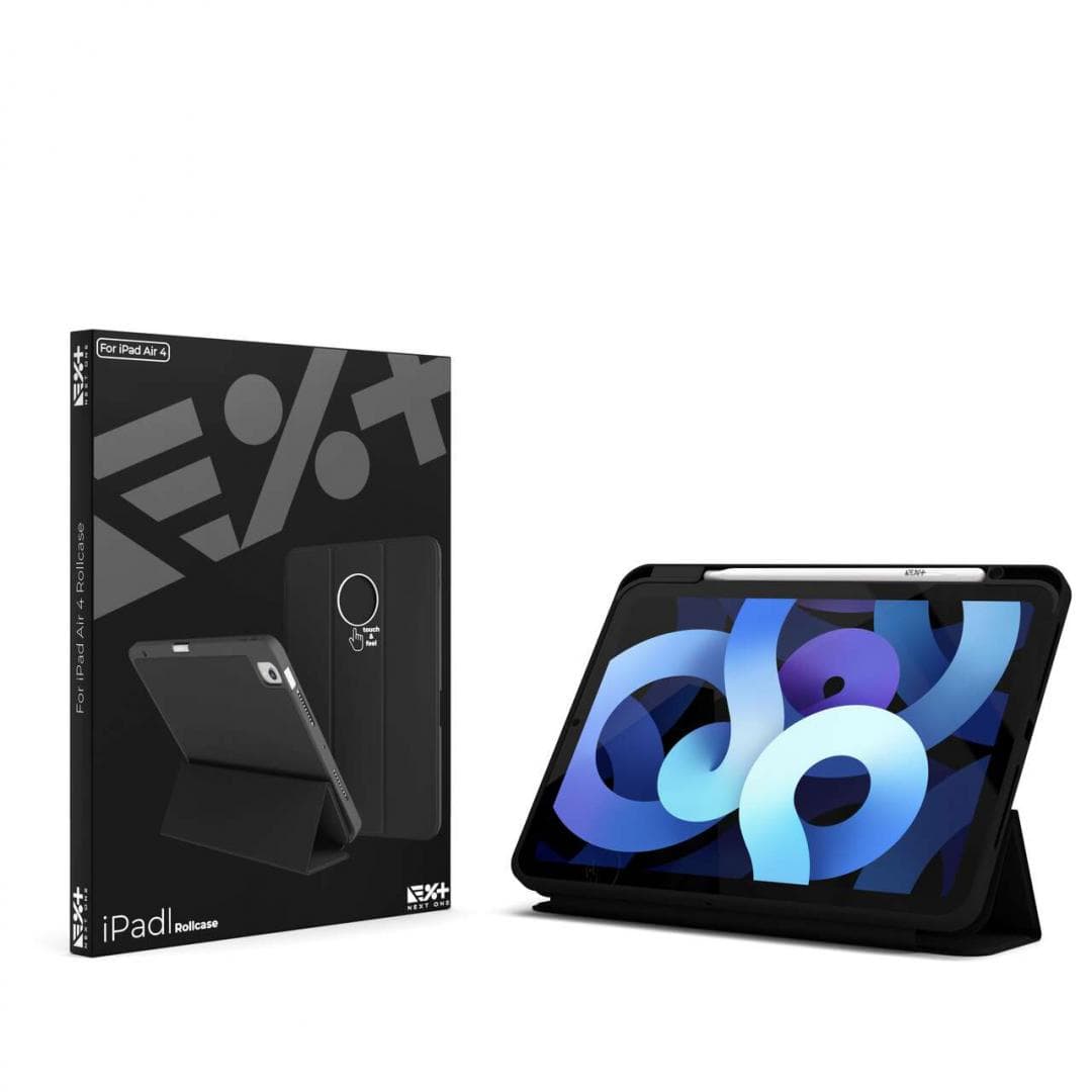 Husa NEXT ONE Rollcase iPad 12.9", silicon, suport stilou, protejeaza - 2