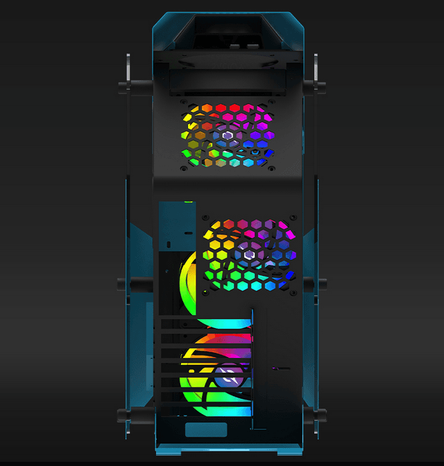 Carcasa Aqirys Procyon, RGB, Mid Tower, Blue - 5
