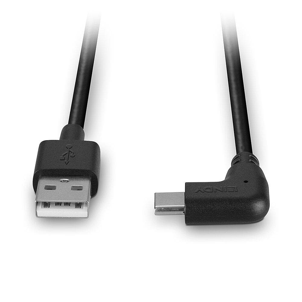 Cablu Lindy USB C 2 90°, lungime 1m, putere maxima - 2