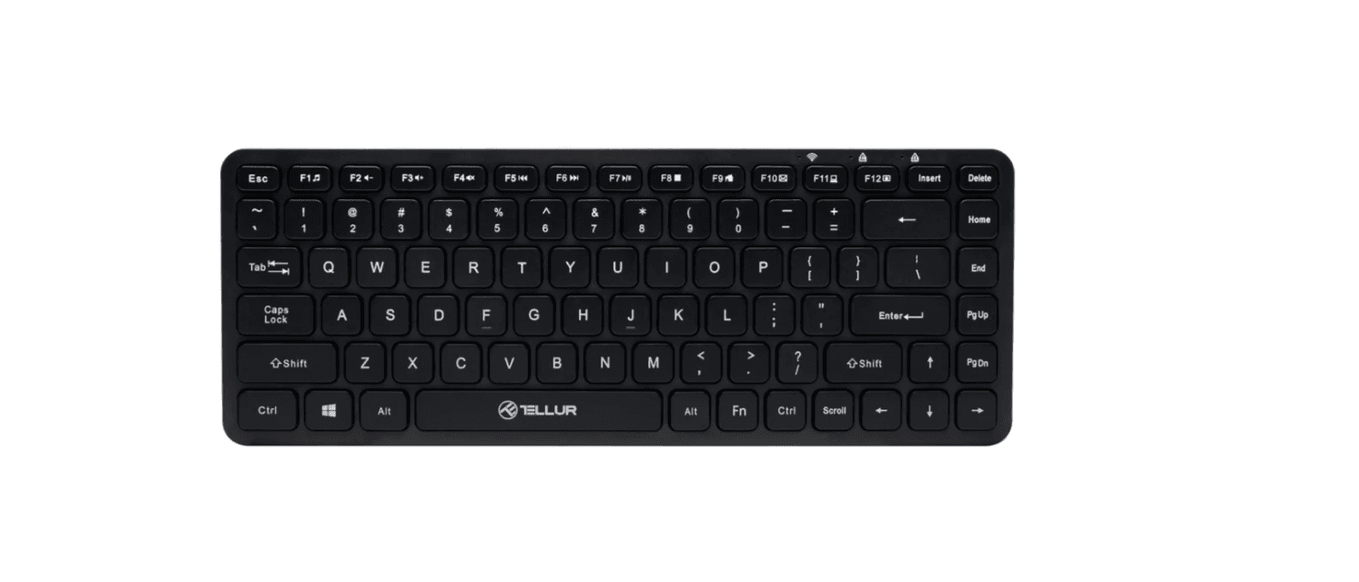 Tastatura wireless Tellur mini, numar taste 84, dimensiune 430 x