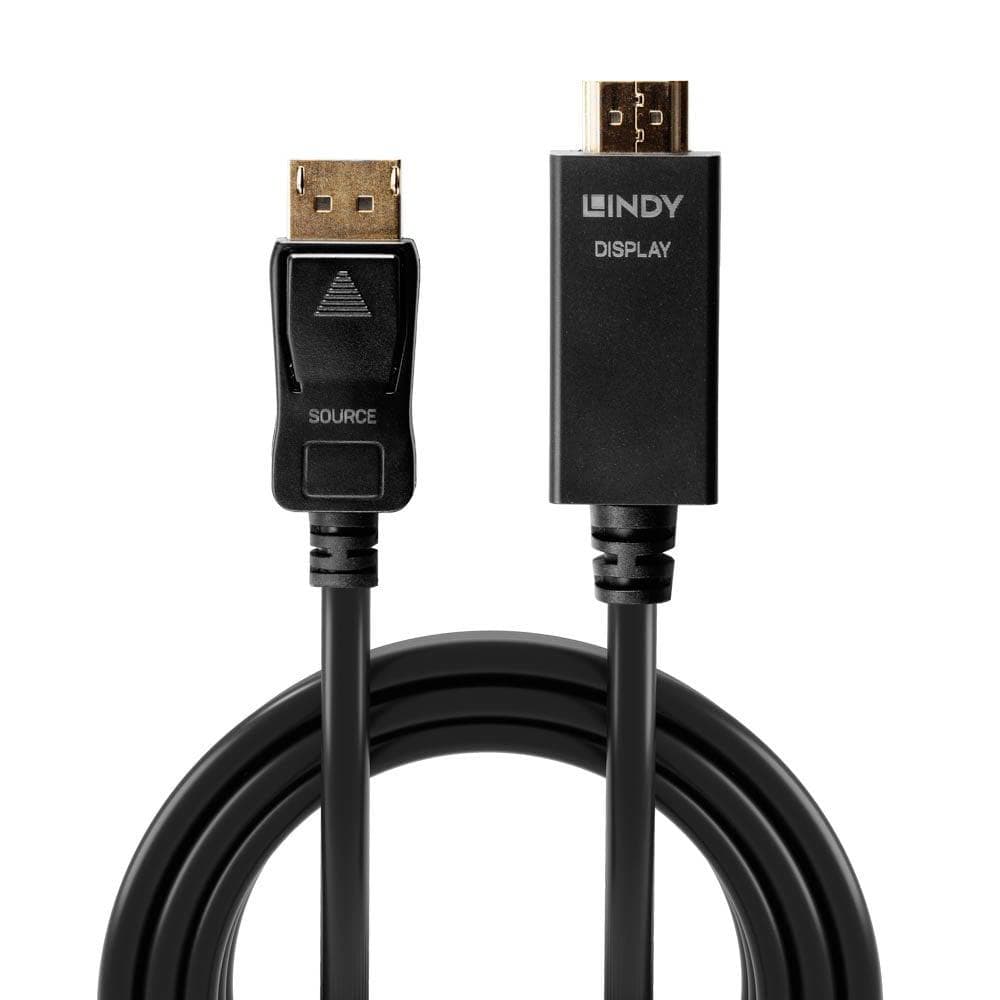 Cablu Lindy LY-36924, DisplayPort to HDMI 10.2G, 5m, negru - 3