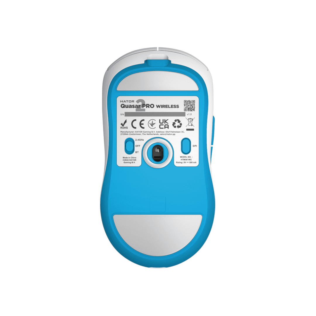 Mouse wireless Hator Quasar 2 Pro, conectivitate 2.4GHz, bluetooth si - 3