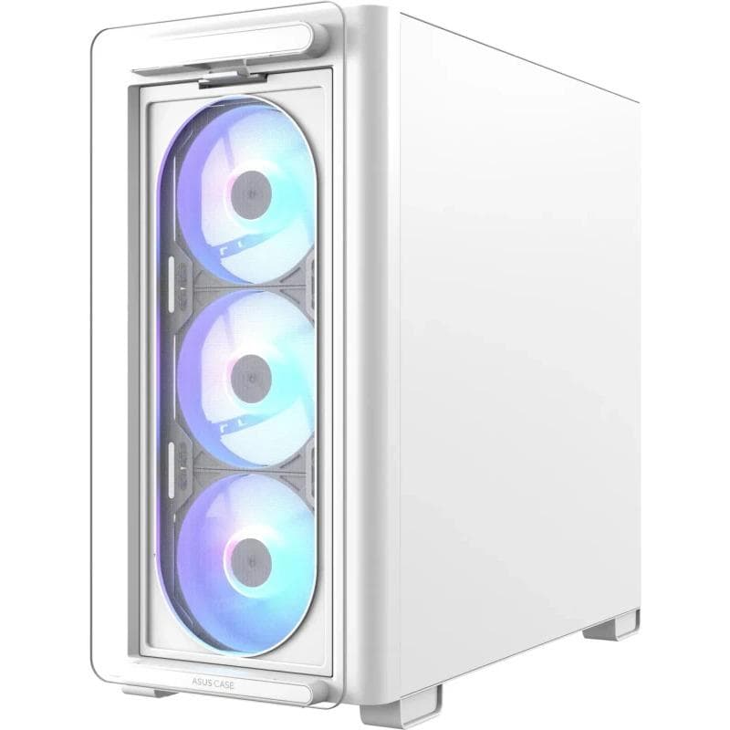 Carcasa ASUS A23 PLUS TG ARGB, Mid Tower, White - 2