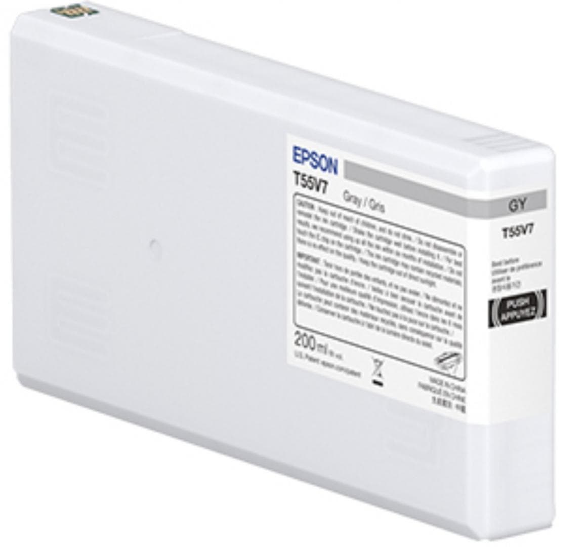 EPSON T55W7 GRAY INK CARTRIDGE, Ultrachrome® HDR, Capacitate:200ml, Compatibil cu: