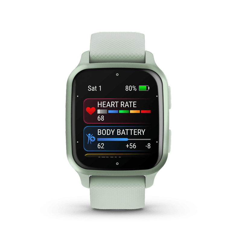 Ceas Smartwatch Garmin Venu SQ2 Metallic Mint Bezel with Cool - 2