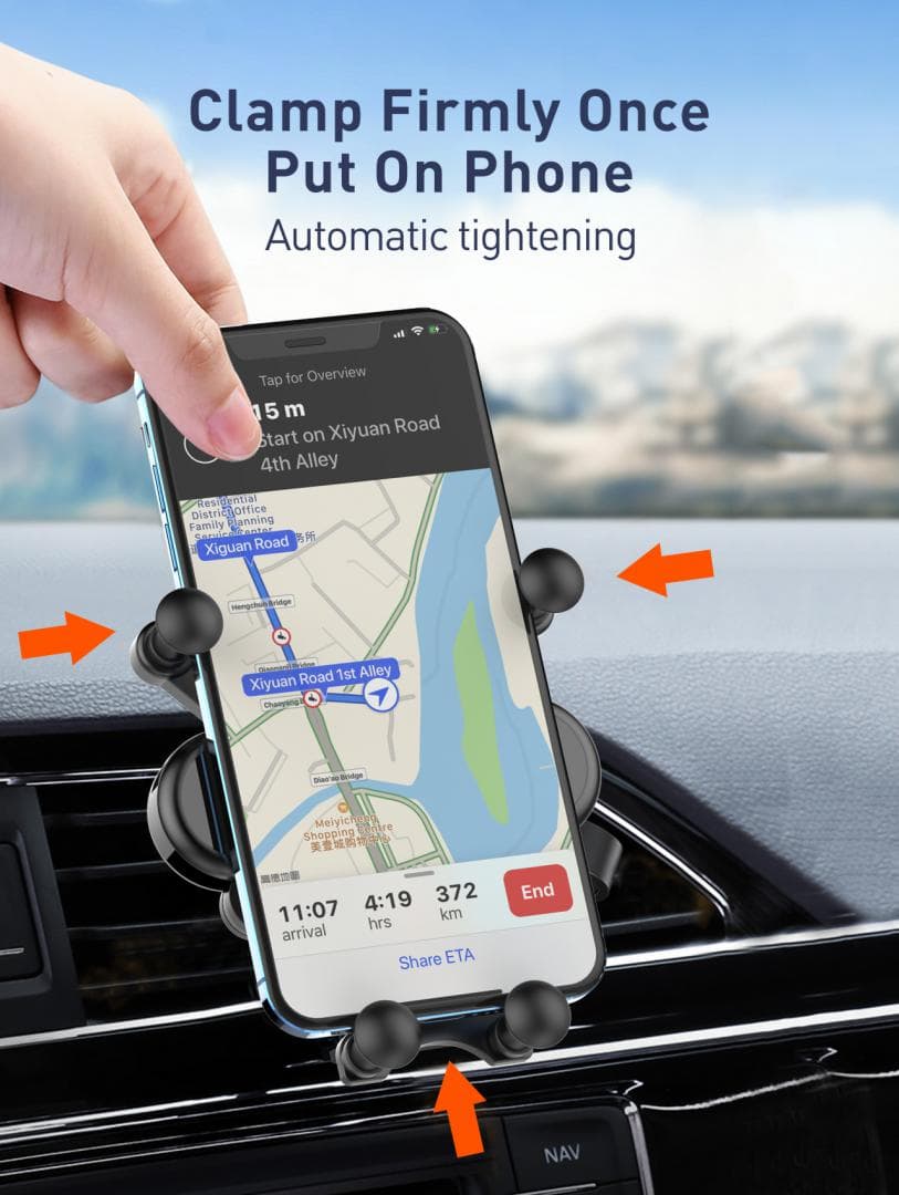 Suport auto telefon Gravity Serioux CH04,  Material: ABS, Mod - 7