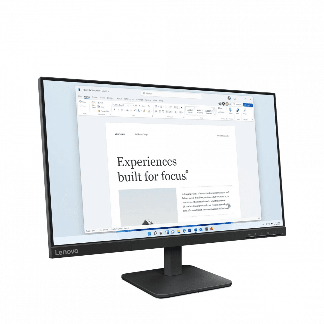 Monitor 23.8" Lenovo L24-4e, LED, In-Plane Switching, 1920x1080; 48Hz – - 7