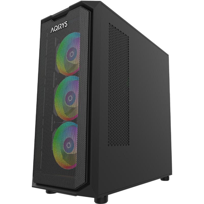 Carcasa AQIRYS Wezen PRO, RGB, Mid Tower, Black - 2