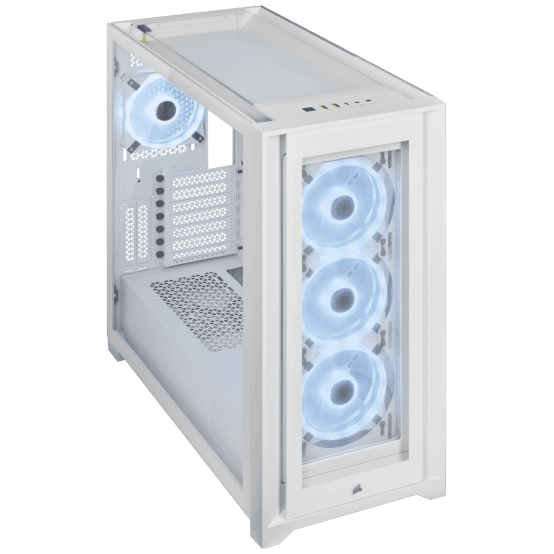 Carcasa Corsair 5000X RGB QL Edition, Mid Tower, White