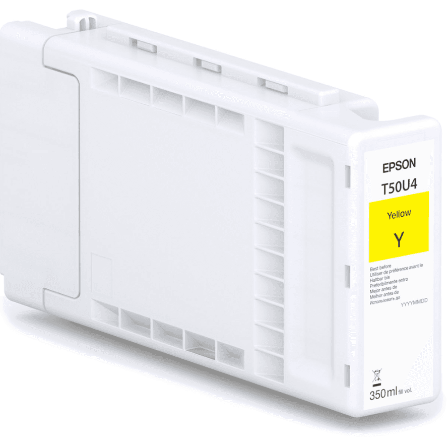 Epson UltraChrome XD3 350ml T50U4 Yellow Pigment Ink Cartridge, compatibilitate: