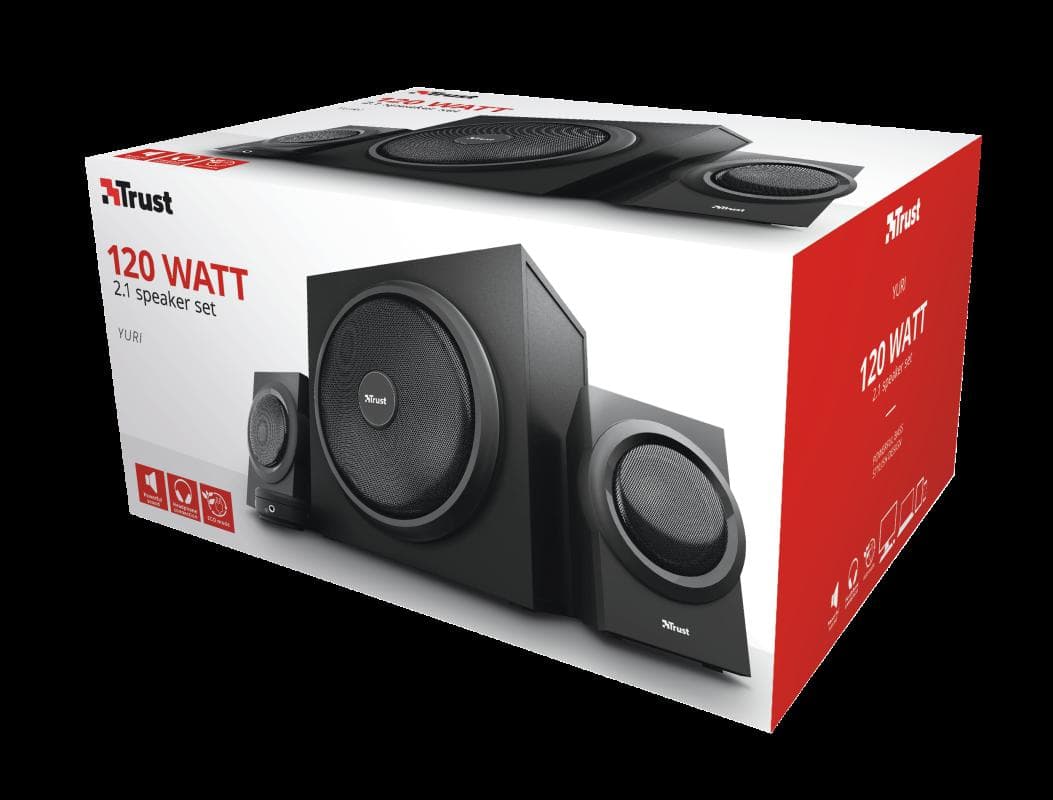 Sistem audio Trust Yuri 2.1, 60W, negru - 11