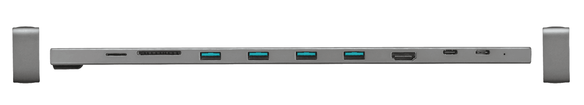 Dock USB Trust Dalyx, 10 porturi USB-C, aluminiu - 5