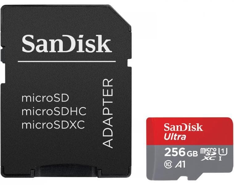 Card de Memorie MicroSDXC SanDisk, 256GB, UHS-I, Class 10, 80MB/s