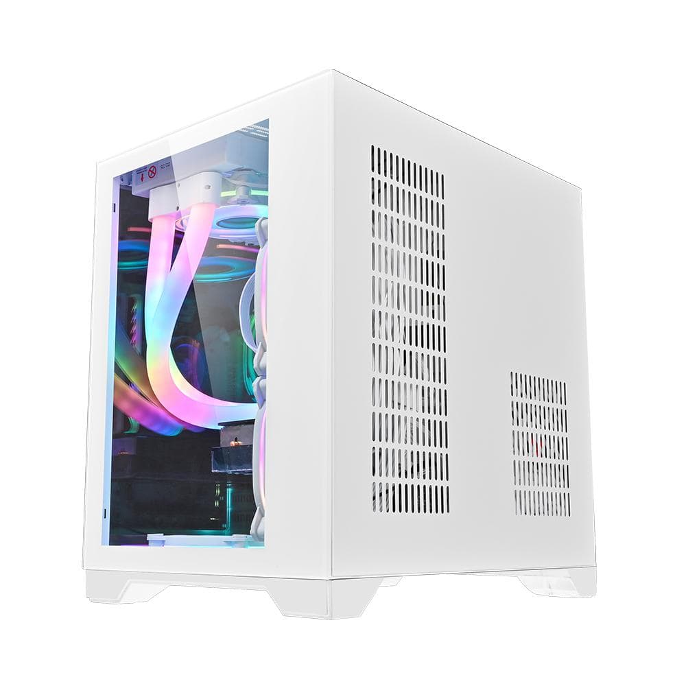 Carcasa 1st PLAYER MV5, RGB, Cube Tower, White - 3
