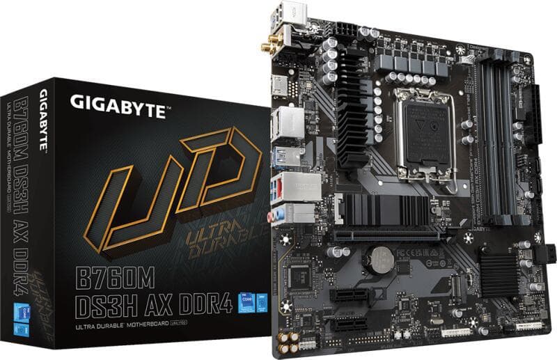 Placa de baza Gigabyte B760M DS3H AX, Socket 1700, DDR5,