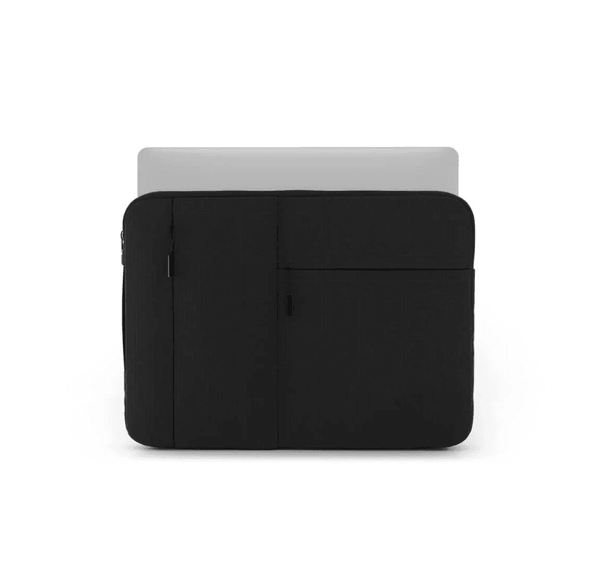 Husa protectie MacBook Air 13 culoare neagra, cu buzunare exterioare - 3