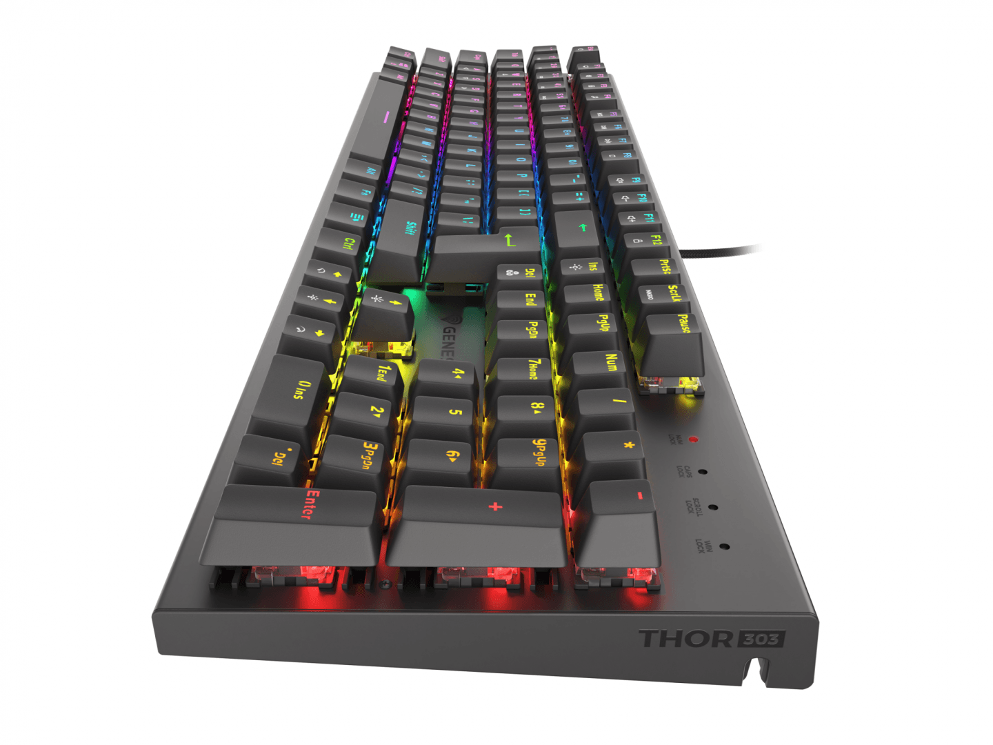 Tastatura gaming mecanica cu fir Genesis Thor 303, iluminare RGB, - 3
