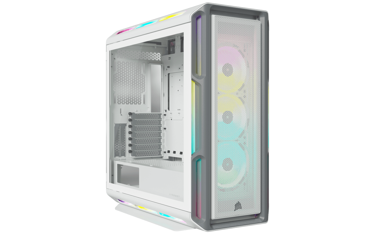 Carcasa CORSAIR iCUE 5000T RGB, Da, Mid Tower, White