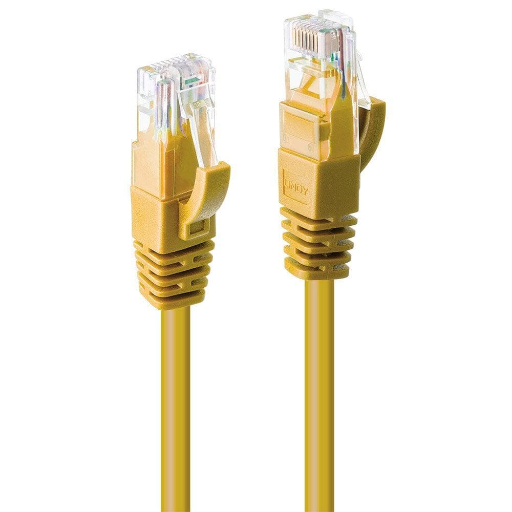 Cablu retea Lindy LY-48062, 1m Cat.6 U/UTP, Yellow - 2