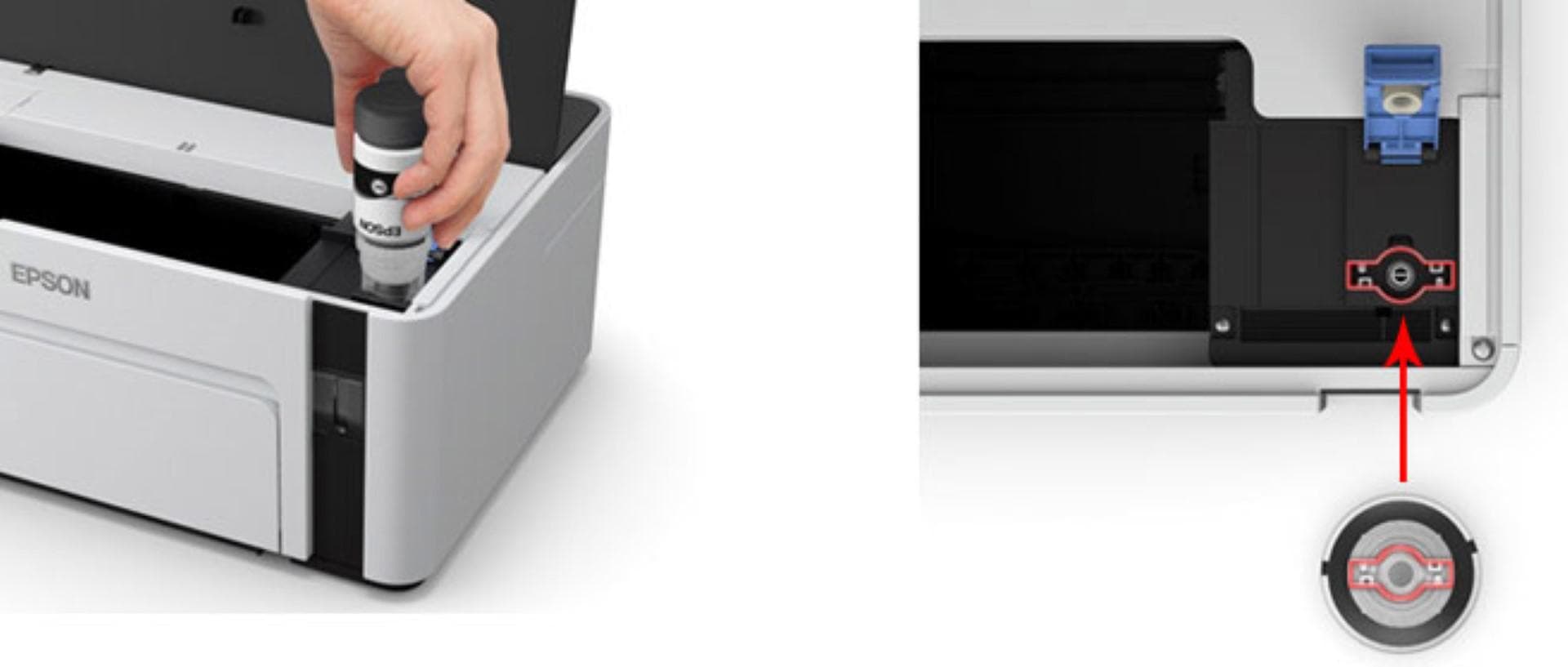 Imprimanta inkjet mono CISS Epson M1100, dimensiune A4, viteza max - 3