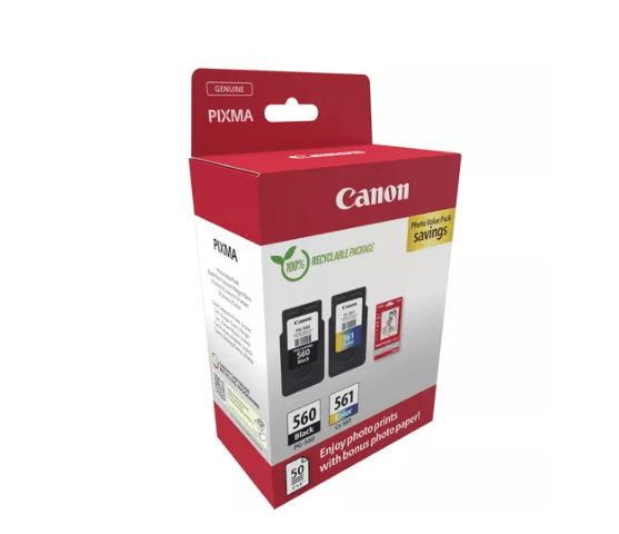 Canon pachet cartuse cearneala PG-560/CL561 PHOTO VALUE PACK, capacitate negru: - 2
