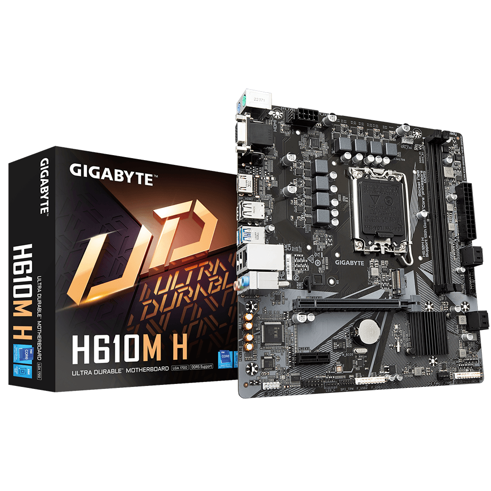 Placa de baza Gigabyte H610M H, LGA 1700, DDR5, Micro-ATX - 5