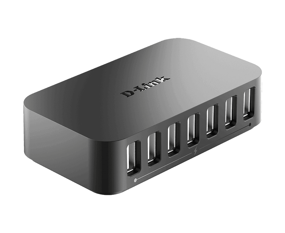Hub USB D-Link DUB-H7, 7 porturi USB 2.0, negru - 2