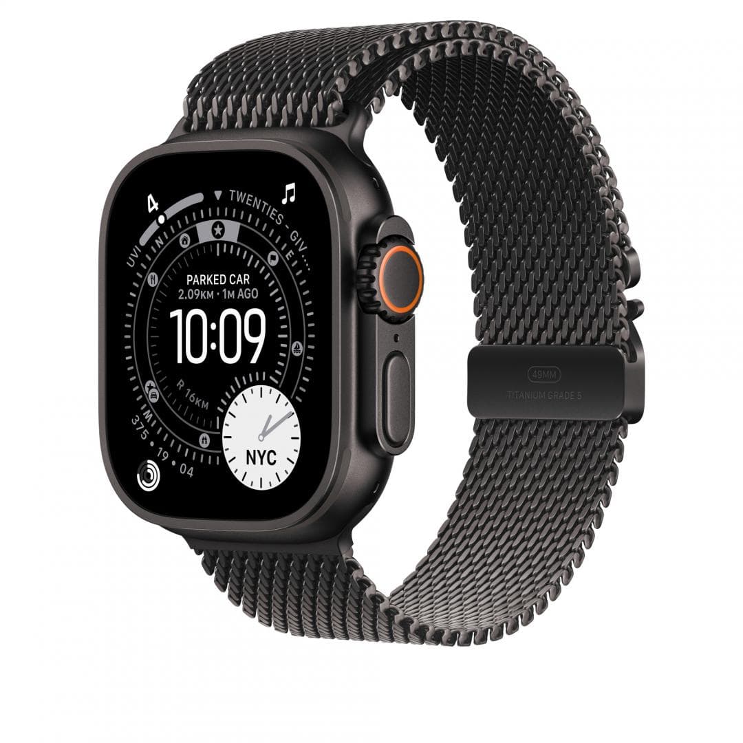 Apple Watch 49mm Black Titanium Milanese Loop - Small - 2