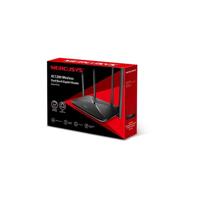 Router wireless MERCUSYS Gigabit AC12G, AC1200, WiFI 5, Dual Band - 3