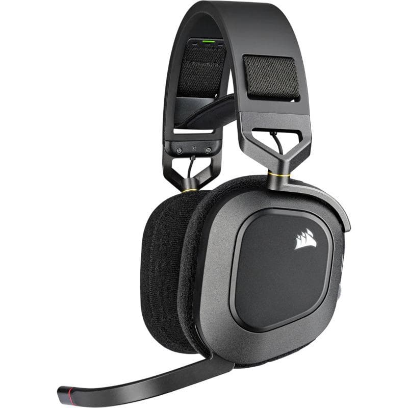 Casti Gaming Head-band CORSAIR HS80 RGB, Fara Fir, Negru