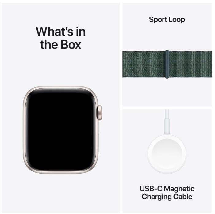 Apple Watch SE GPS 44mm Starlight Aluminium Case with Lake - 2