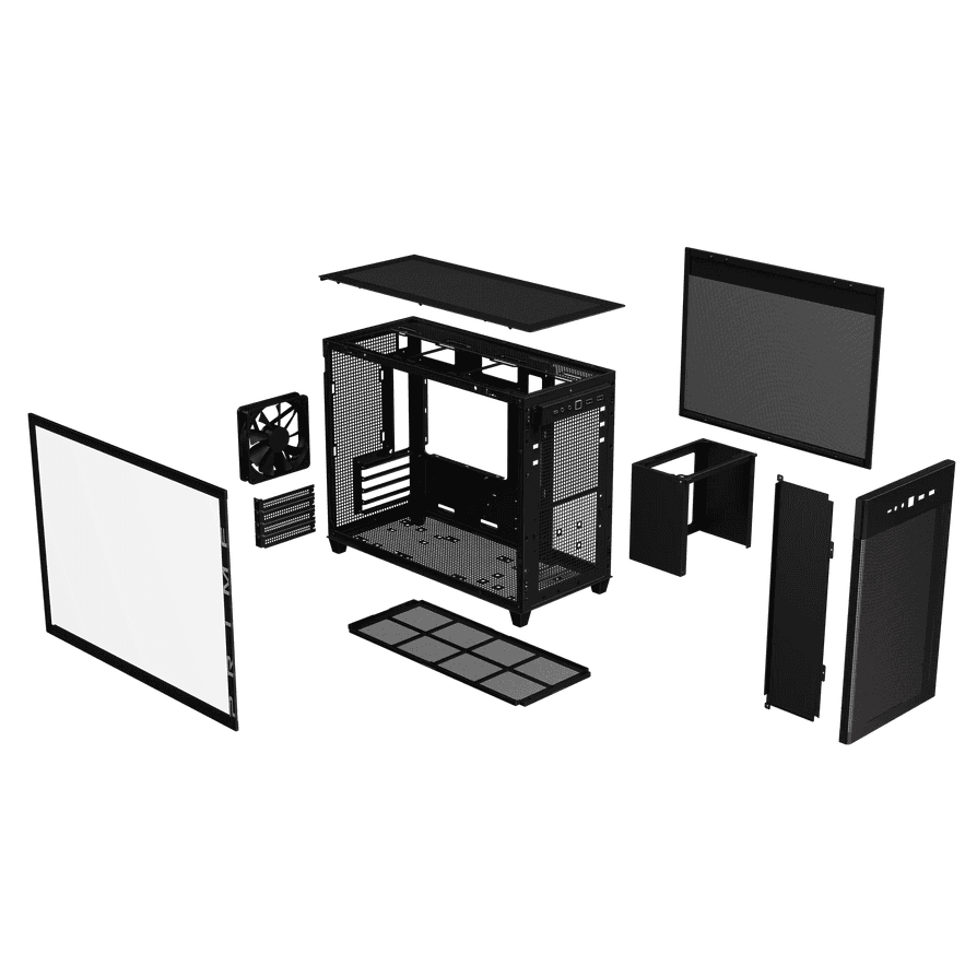 Carcasa ASUS AP201 PRIME CASE TG, Mini Tower, Black - 3