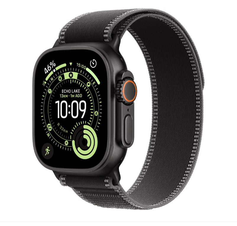 Apple Watch Ultra 3 GPS + Cellular 49mm Black Titanium Case with Black/Charcoal - 2