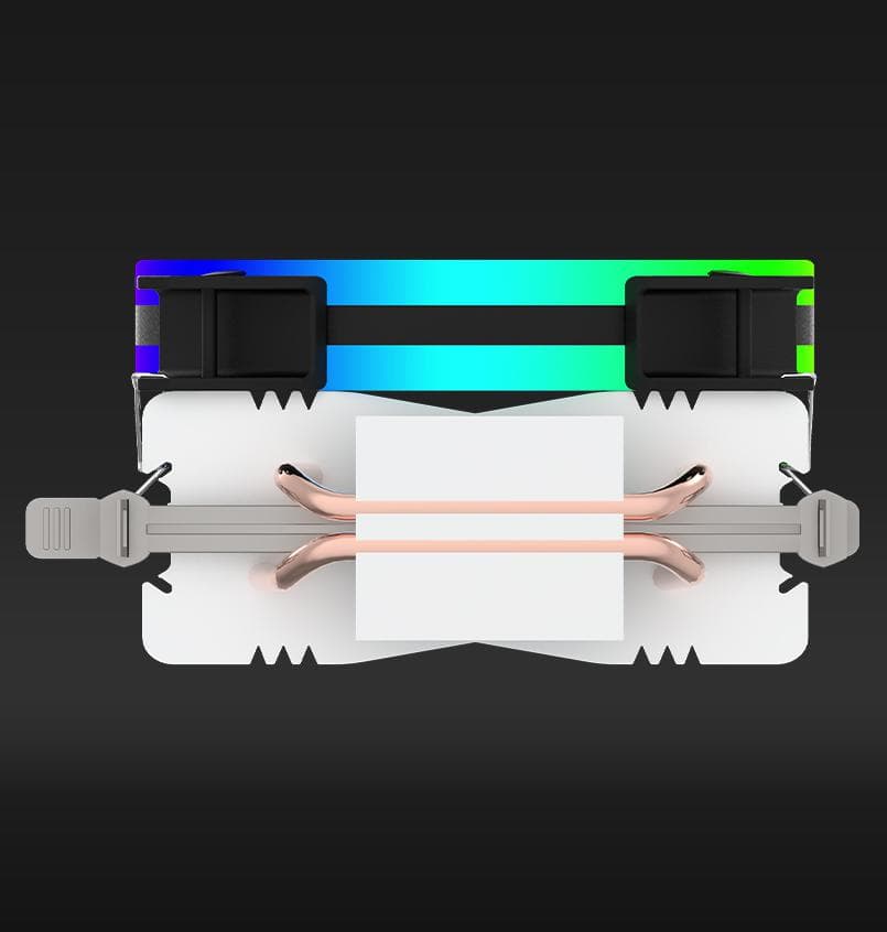Cooler Procesor AQYRIS PUCK RGB PWM NEGRU - 4