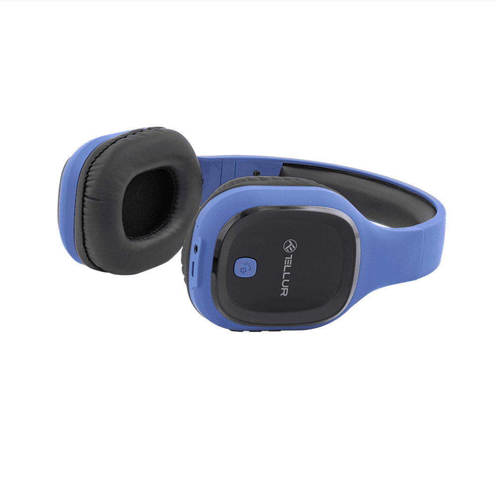Casti Head-band TELLUR Pulse, wireless, Albastru - 2
