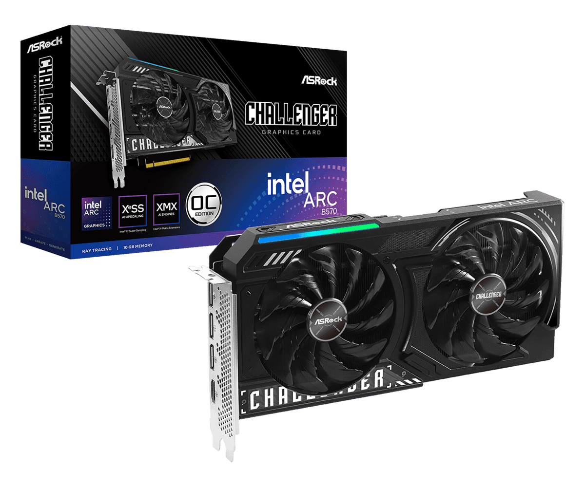 Placa video ASRock Intel Arc B570, 10GB GDDR6, PCI Express