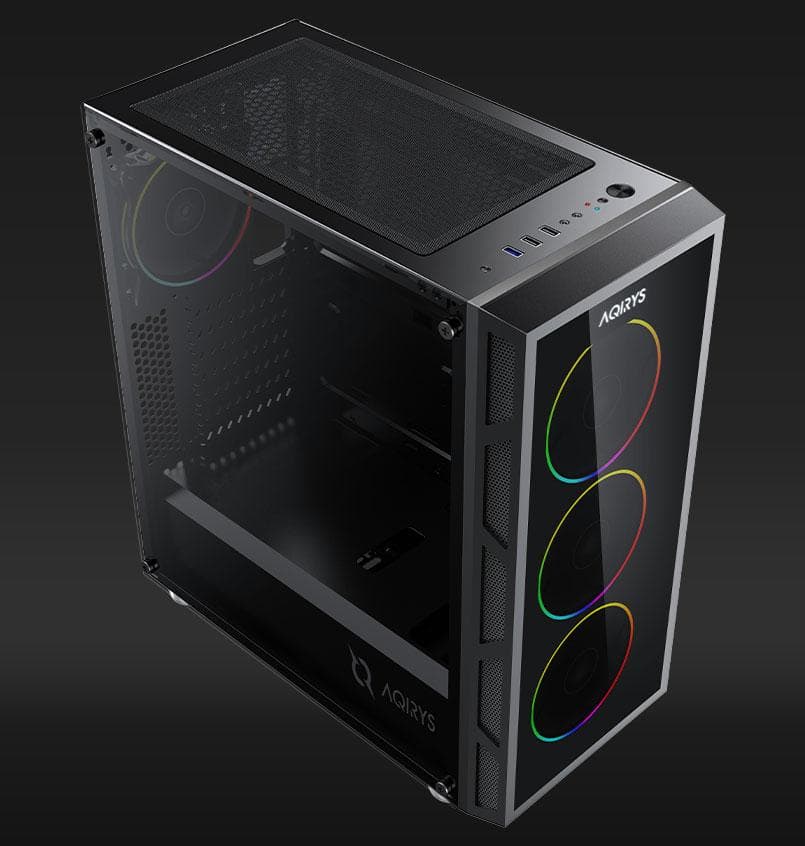 Carcasa AQIRYS ANTARES, RGB, Mid Tower, Black - 8