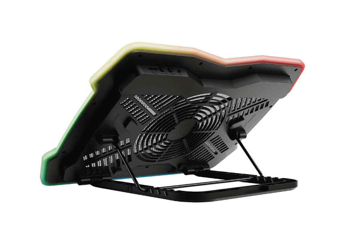 Stand racire Laptop Trust GXT 1126 Aura Multicolour-illuminated, negru - 2