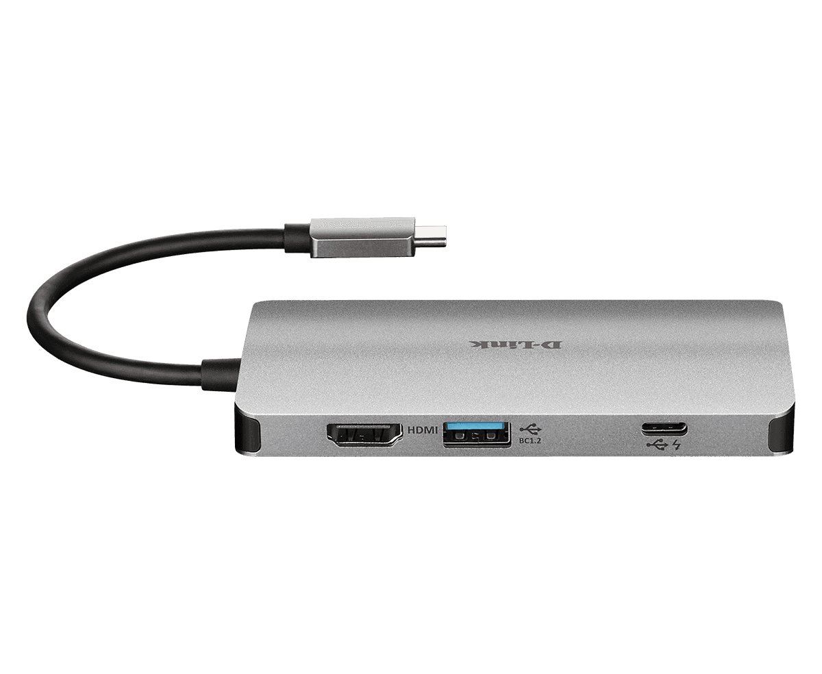 Hub USB DLINK DUB-M810, 8 porturi 3.0, gri - 3