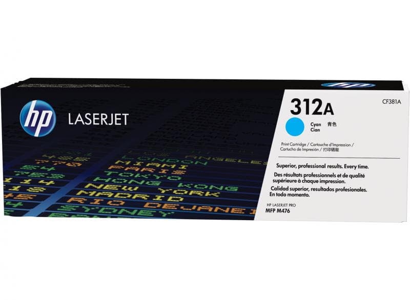 Toner HP CF381A, cyan, 2,7k, HP Laserjet Pro M476NW, HP