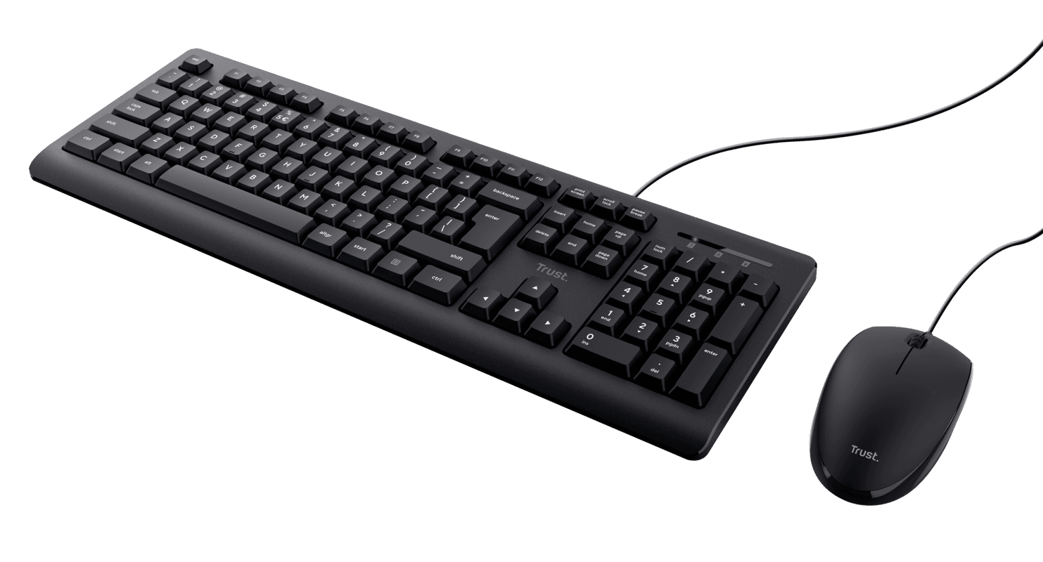 Kit tastatura + mouse cu fir, negru - 2