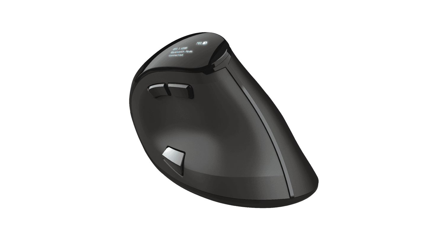 Mouse Trust Voxx, Rechargeable Ergonomic Wireless, negru - 13