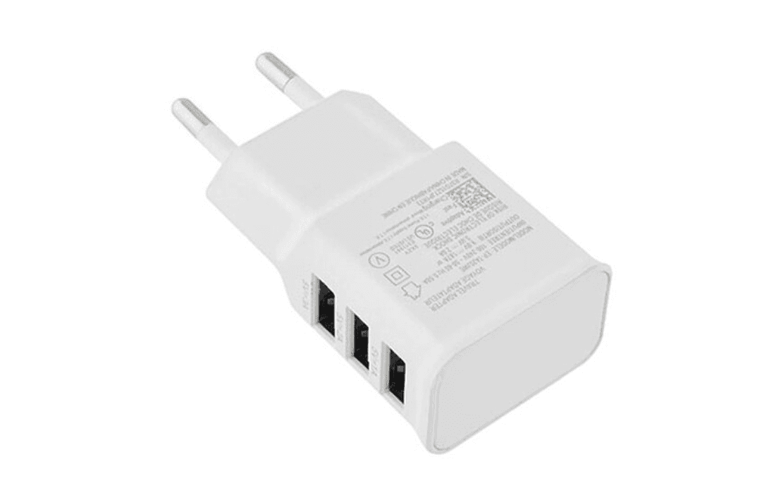 Network charger  Lamtech, 2.1A, 3xUSB, White